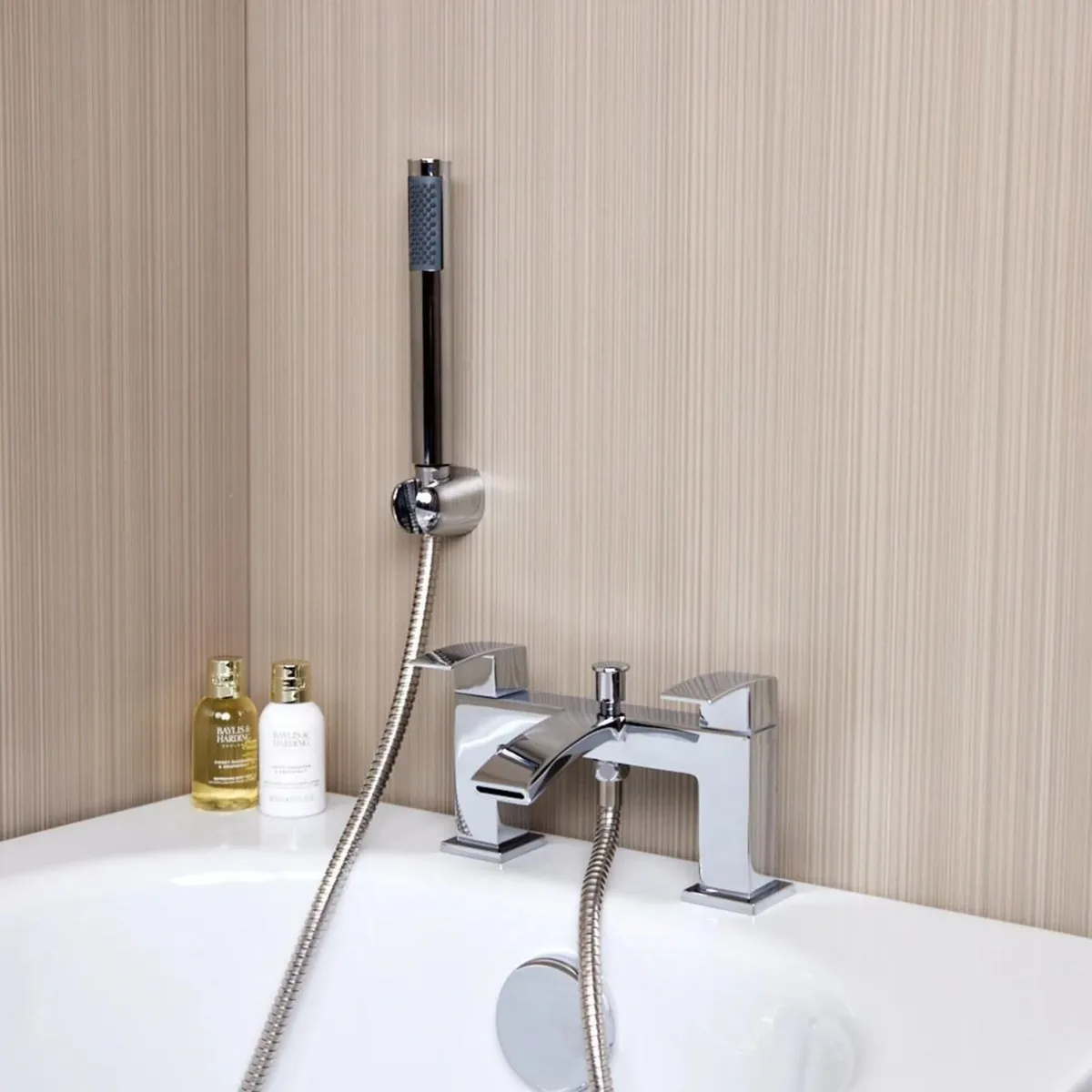 Waterfall Bath Shower Mixer Tap & Shower | Chrome - Image 1