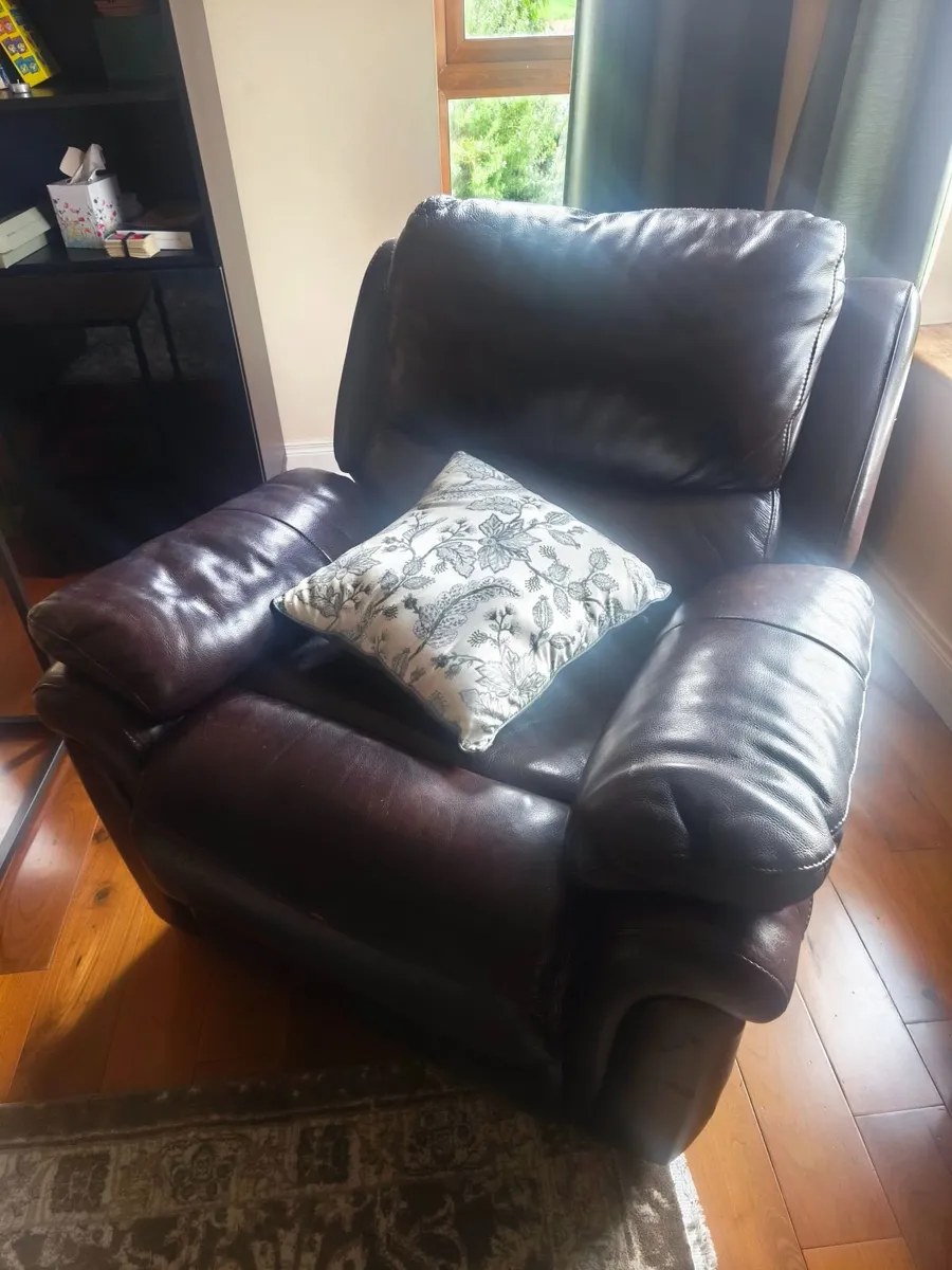 Leather Recliner Couch - Image 4