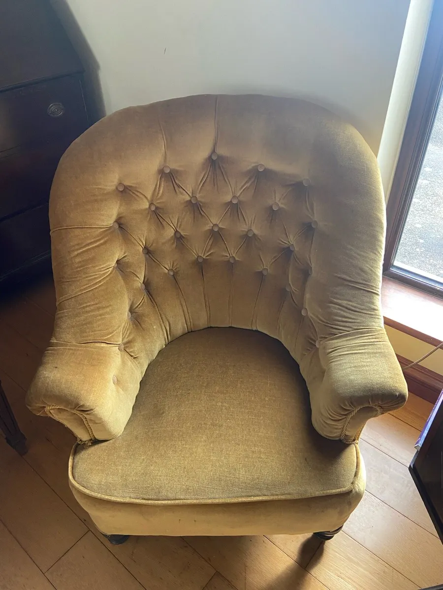 Beautiful mustard armchair - Image 1