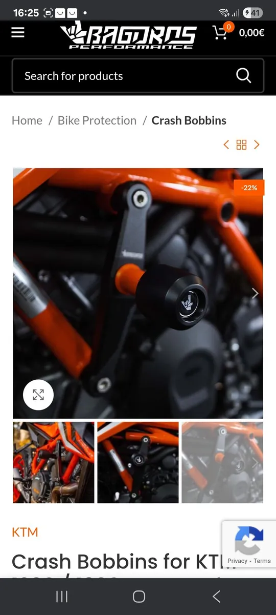 Ktm 1290/1390 bagoros crash  bobbins new - Image 1