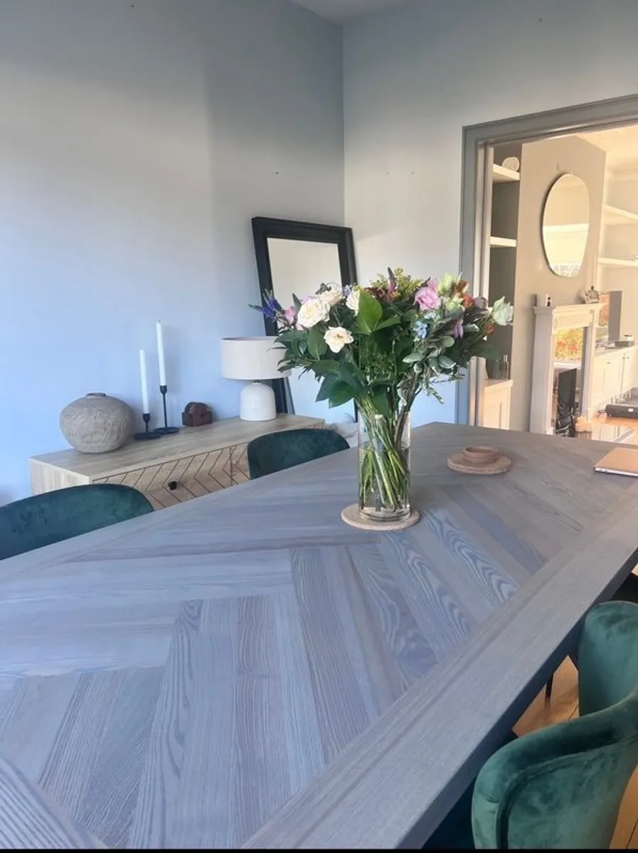 Horsen Chevron Dining Table - Image 1