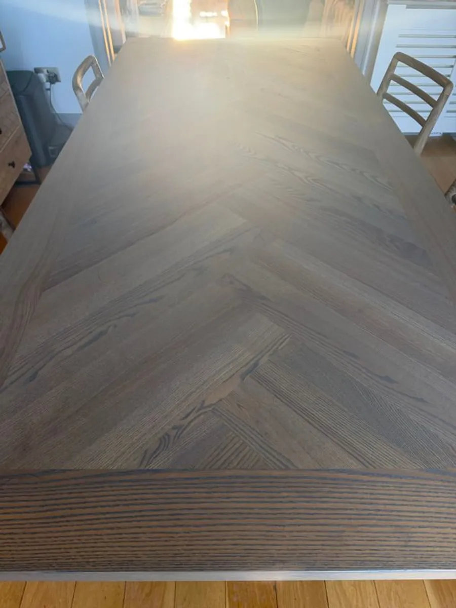 Horsen Chevron Dining Table - Image 3