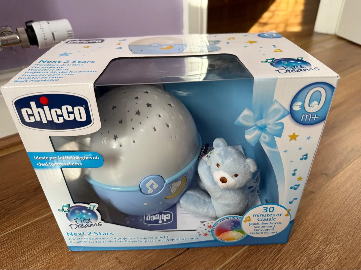 Chicco First Dreams Next 2 Stars Night Light - Blu - Image 1