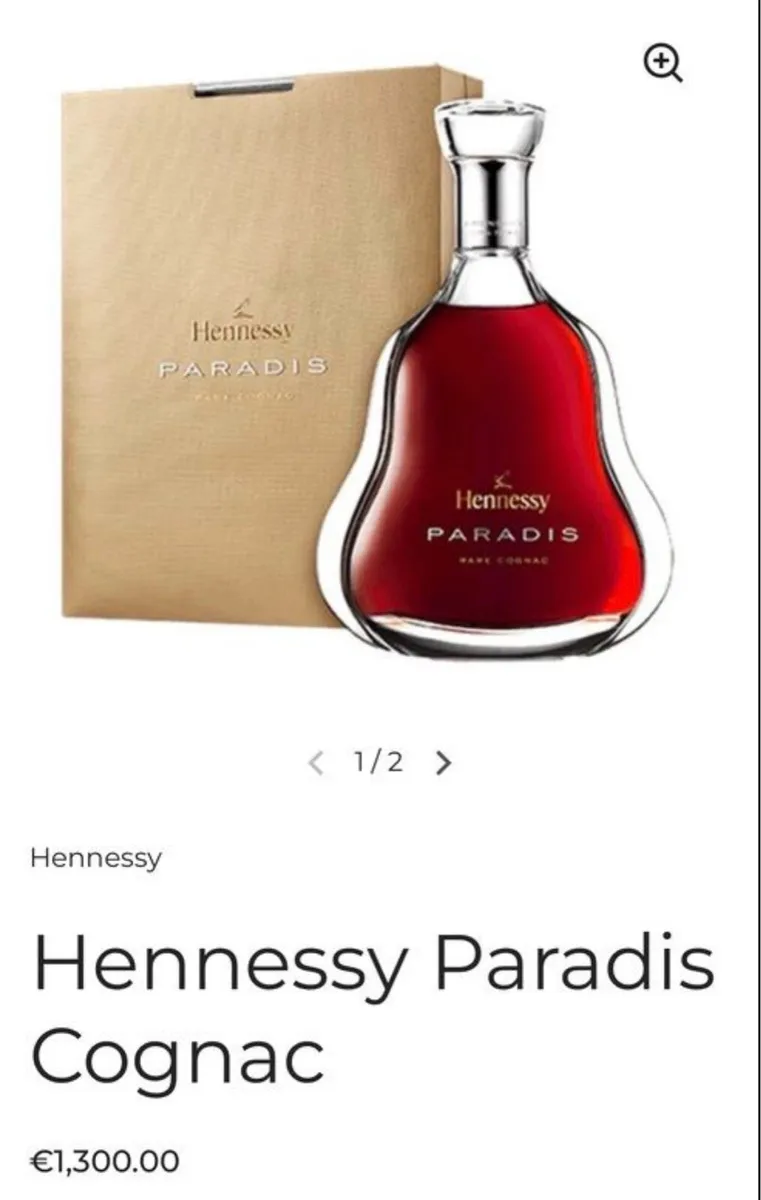 Hennessy Paradis Crystal Decanter with silver top - Image 1