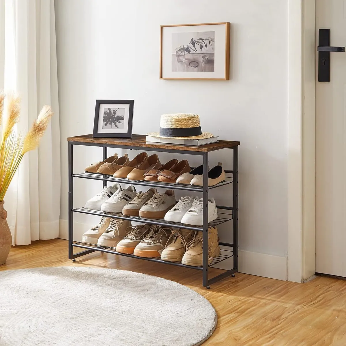Shoe Rack 4-Tier Organizer Storage Shelves for - Image 2