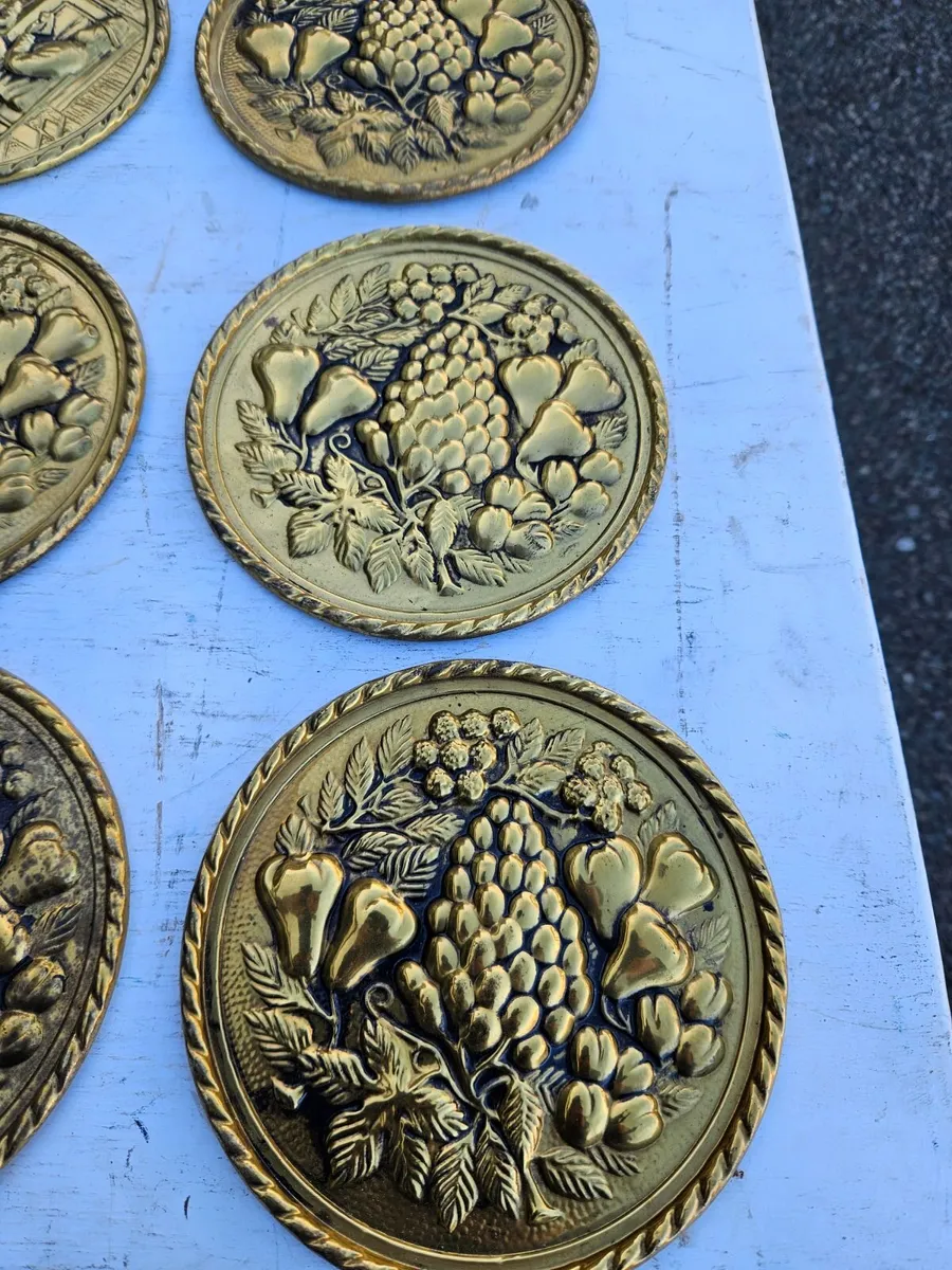 Vintage Brass Plate Plaque - Image 4