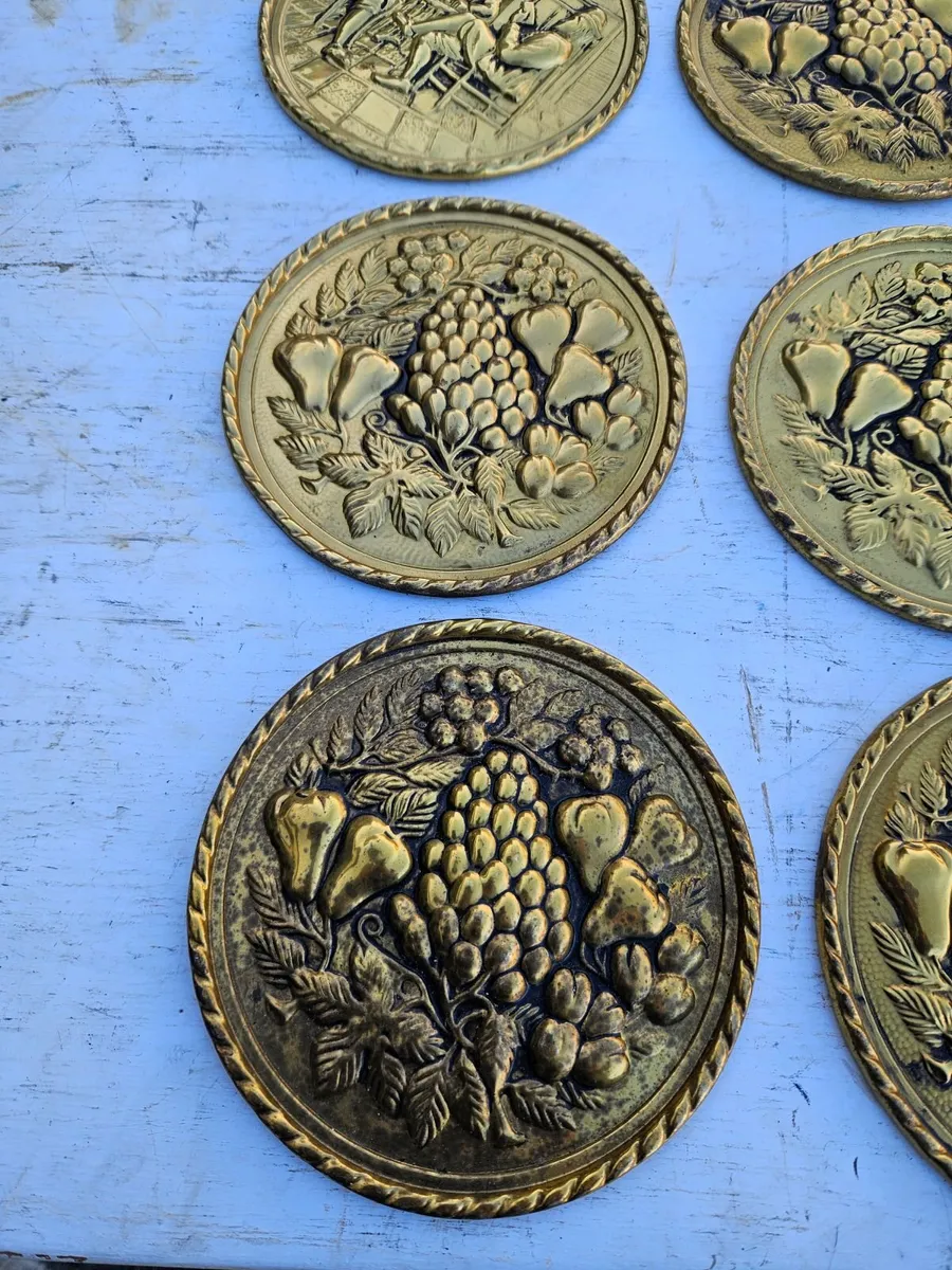 Vintage Brass Plate Plaque - Image 3