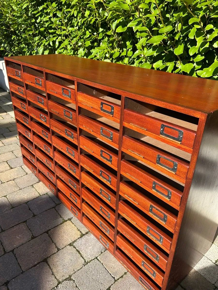 Antique filling cabinet haberdashery unit - Image 2