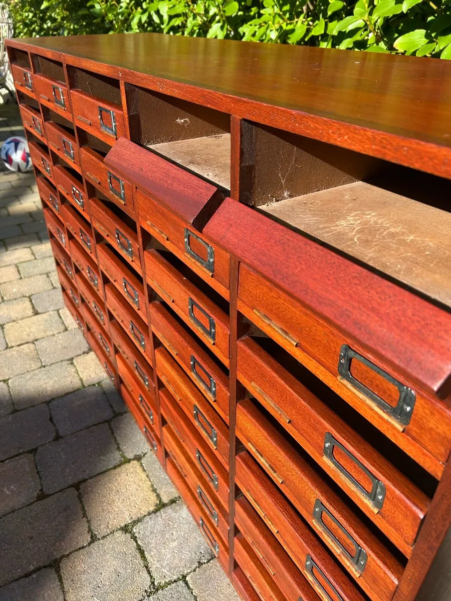 Antique filling cabinet haberdashery unit - Image 4
