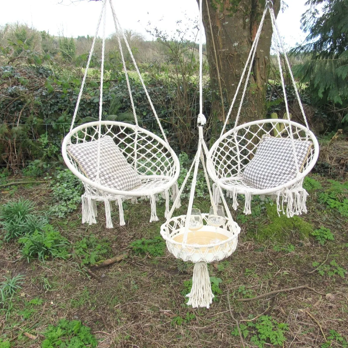 Garden BBQ + Hammock Stand, 4 Hammocks, Chairs etc - Image 4