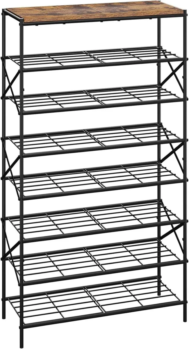 8 Tier Shoe Rack Large Capacity Storage Organizer - Image 1