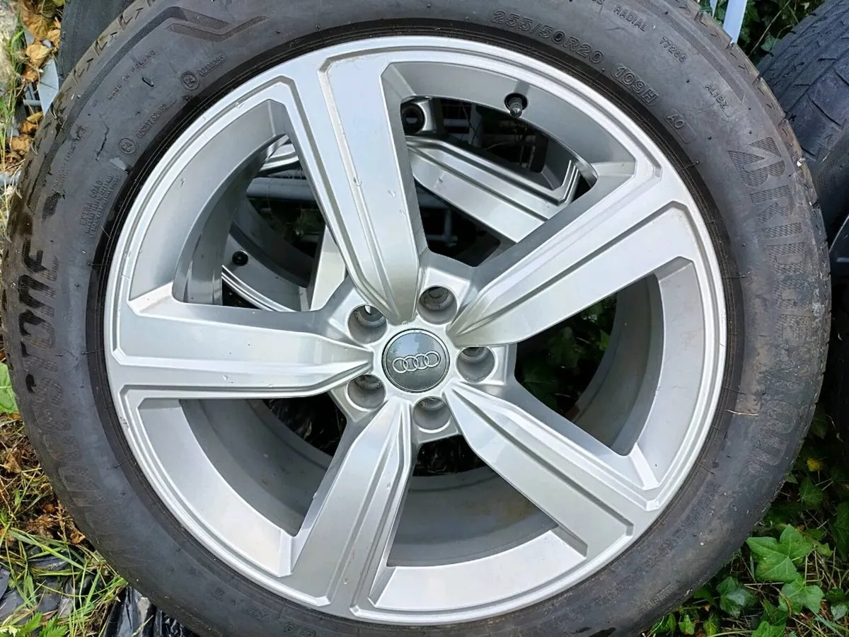 Audi Alloys 20 inch Original- 4 Bridgestone tyres - Image 2
