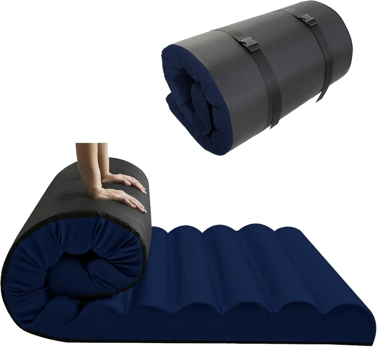 Roll Up Floor Mattress Single 10cm Thick Portable - Image 1