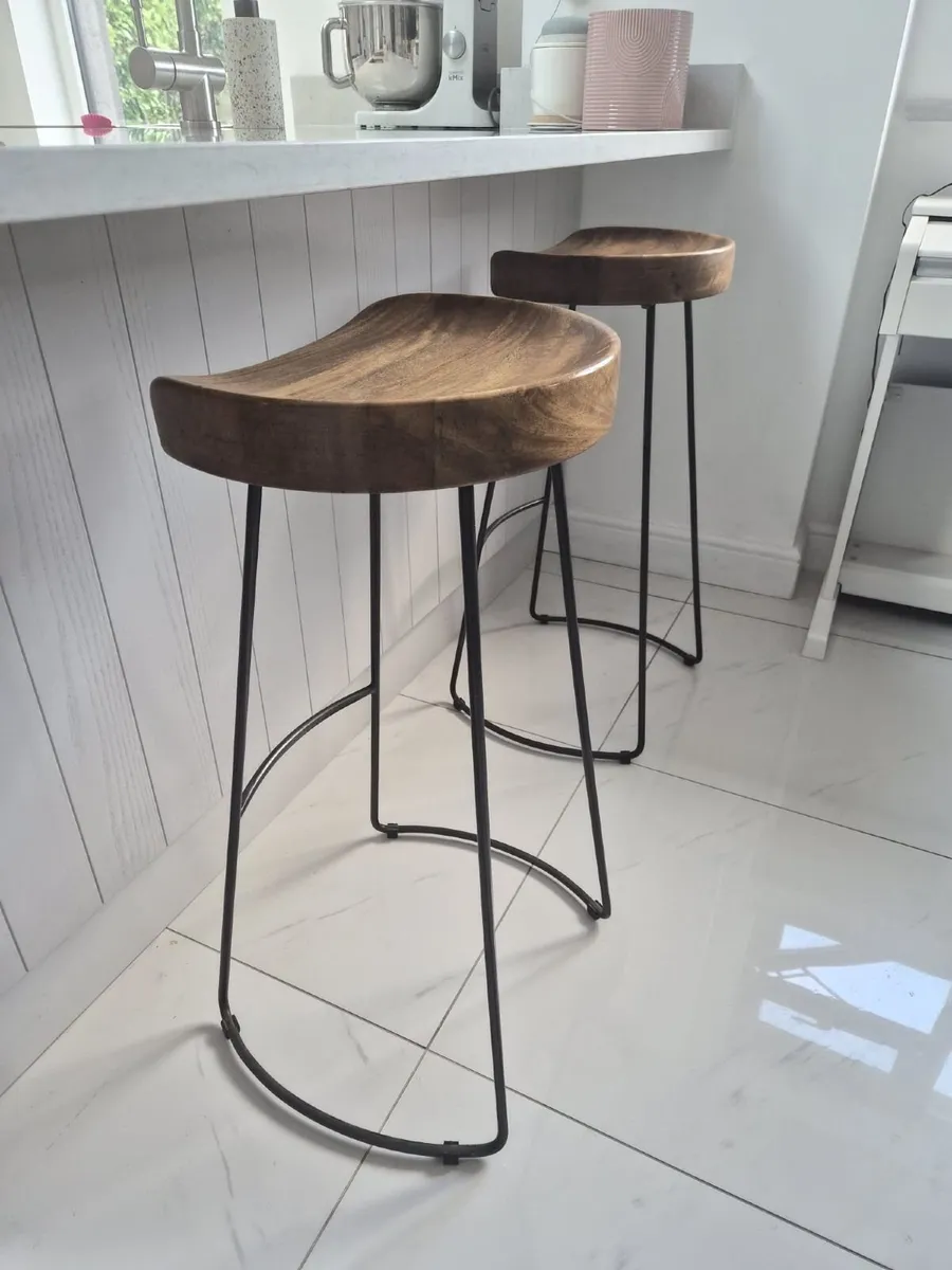 Reclaimed Tractor Stools (Pair) - Image 1