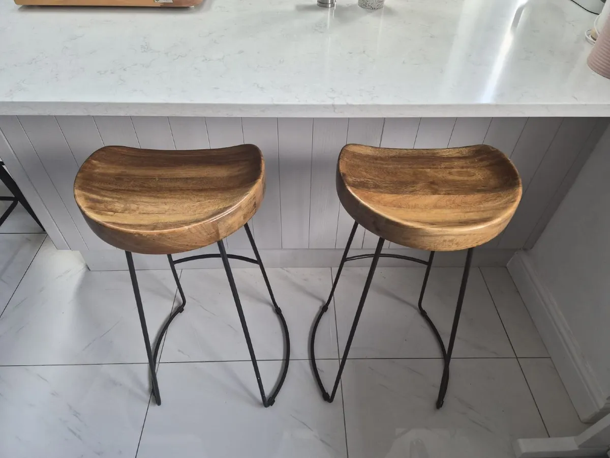 Reclaimed Tractor Stools (Pair) - Image 2
