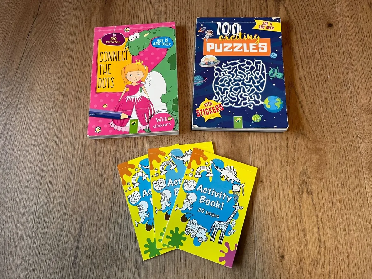 Puzzle / Activity Books x5 - Image 1