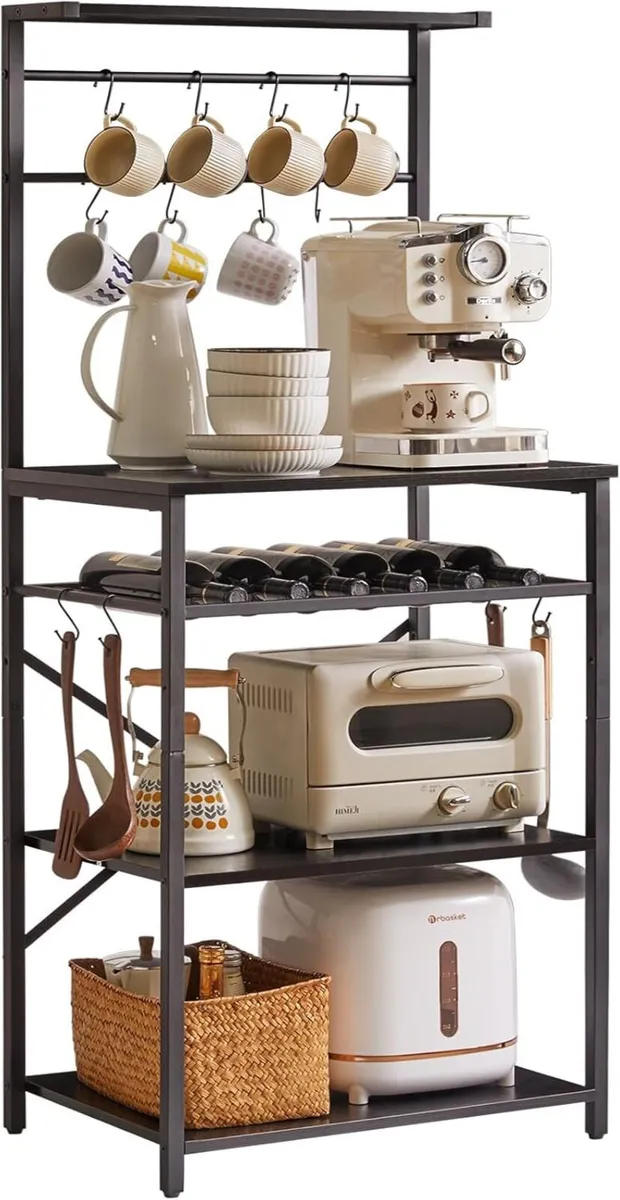Kitchen Baker's Rack Microwave Oven Stand with - Image 1