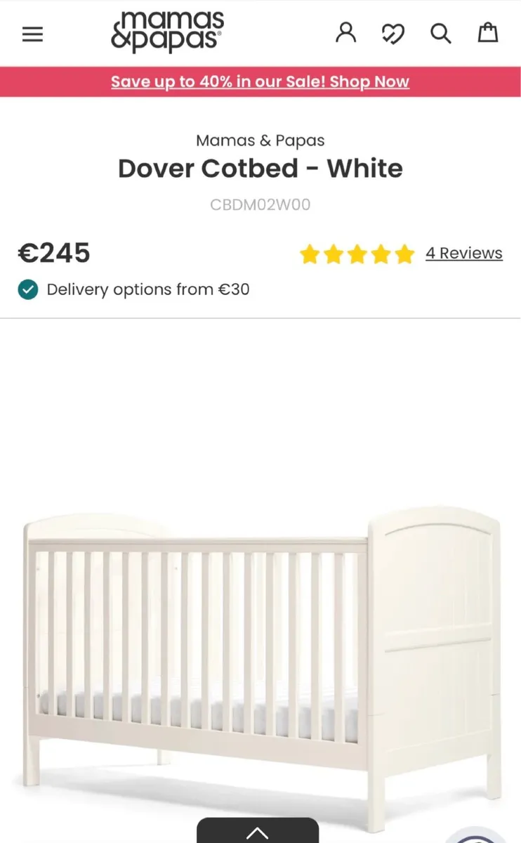 Dover Cot Bed - Image 1