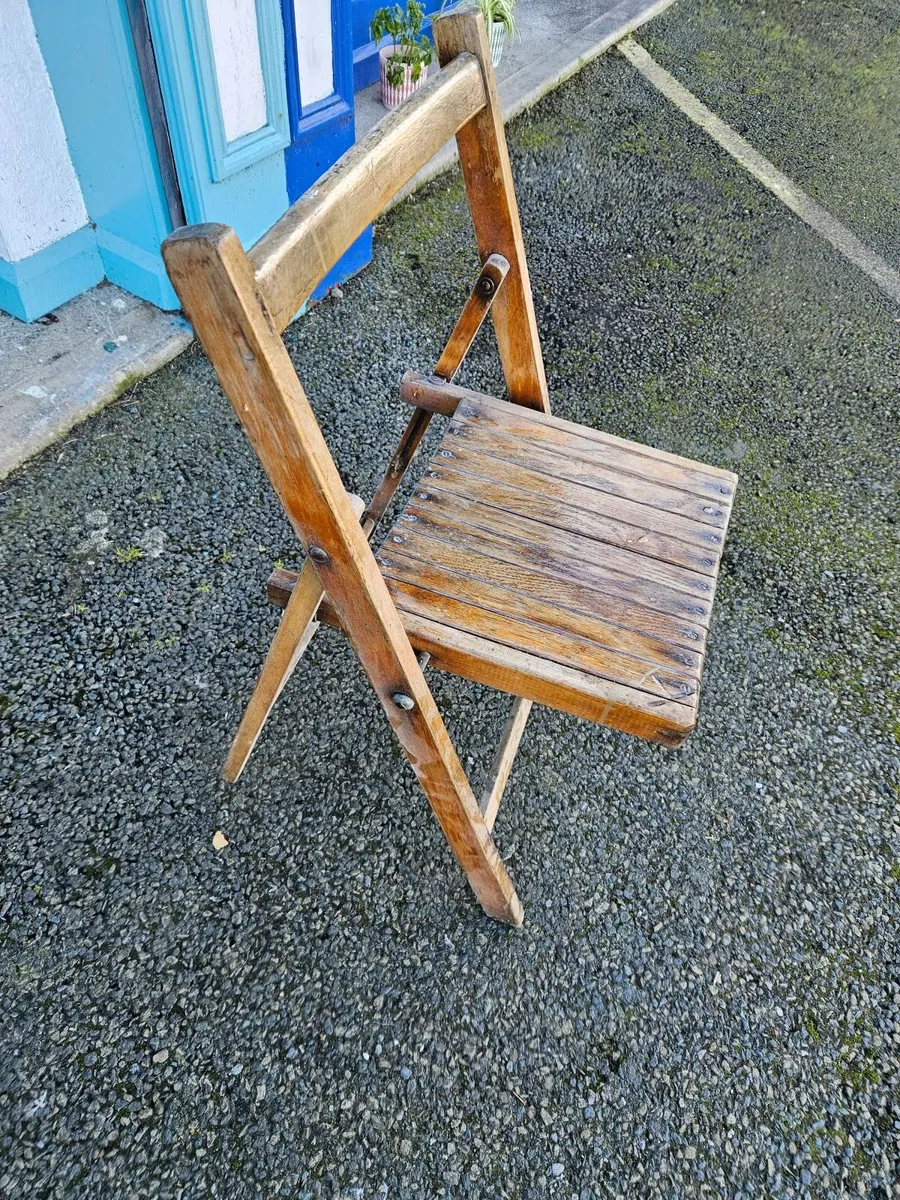 Vintage 1950's Foldup Chair - Image 1