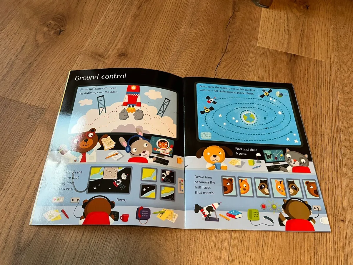 Usborne Wipe-Clean Activity Books x2 - Image 3