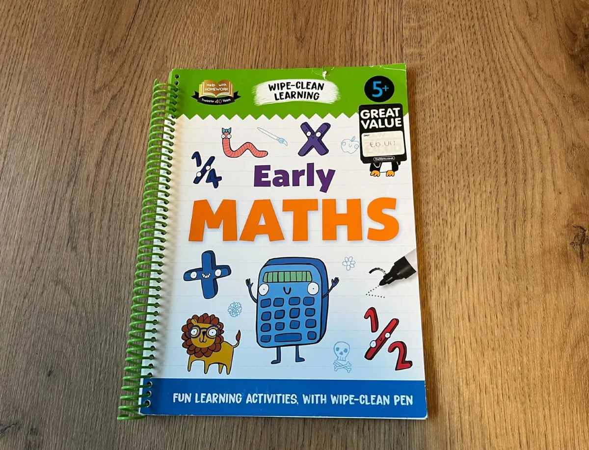 Wipe-Clean Maths Activity Book - Image 1