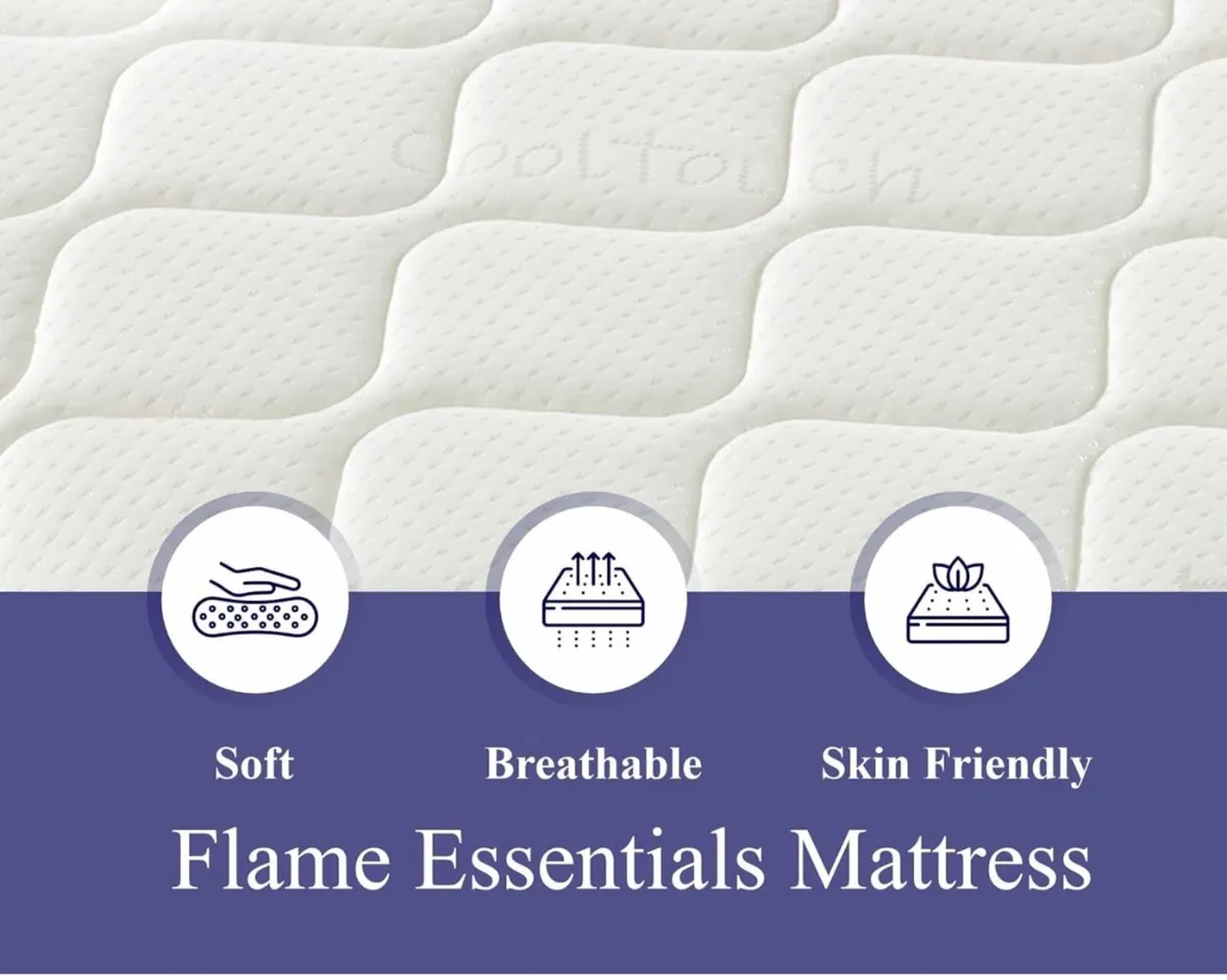 comfort ltd Flame Essentials Small Double Mattress - Image 3