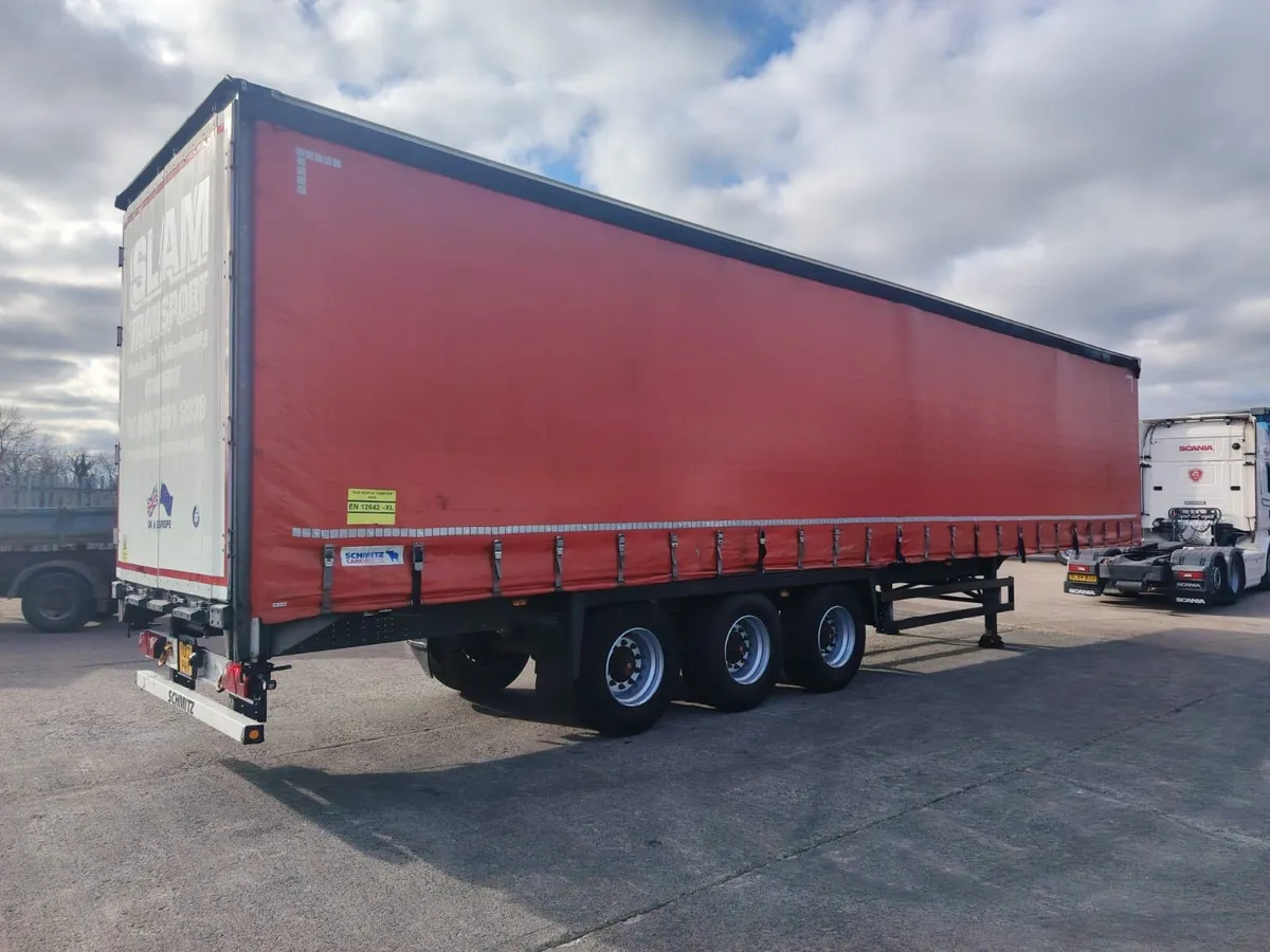 2016 Schmitz Curtainsider 4.2 lift Axle Drum brake - Image 1