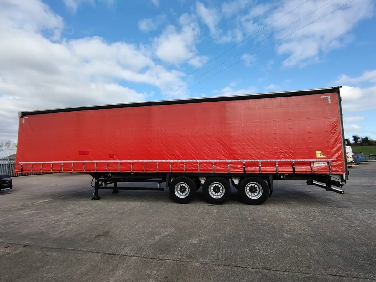 2016 Schmitz Curtainsider 4.2 lift Axle Drum brake - Image 4