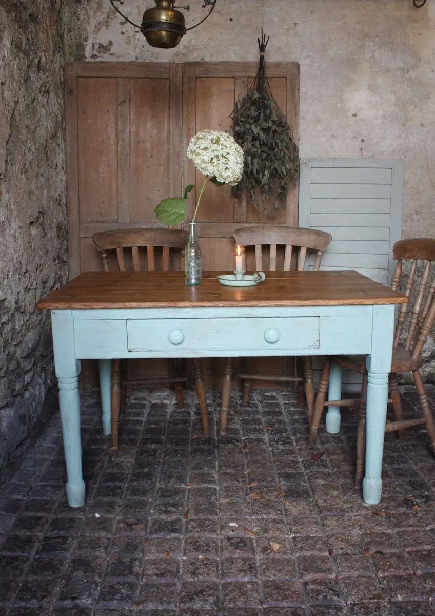 Antique Pine Table - Image 1