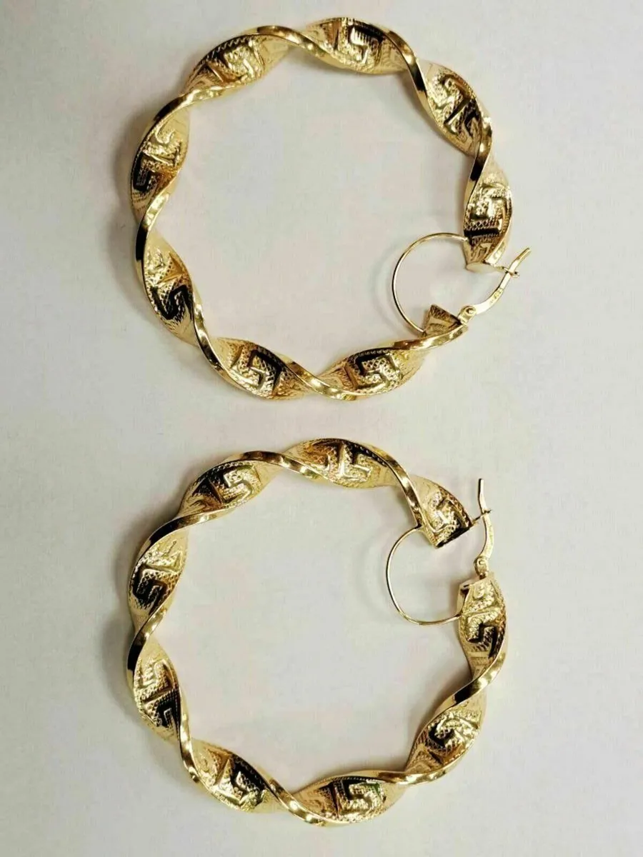 9K Gold Earrings - Image 1