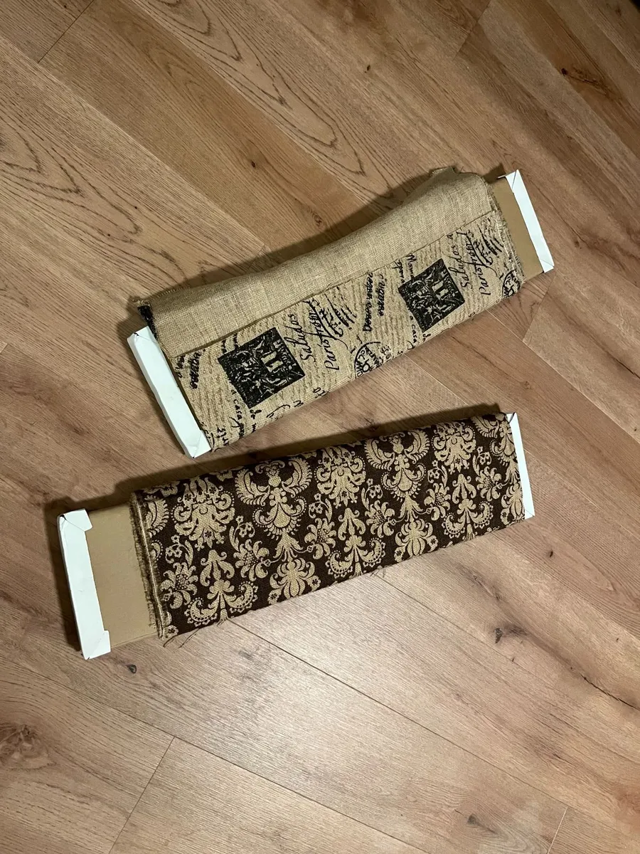 Patterned Burlap / Jute Fabric - Image 2