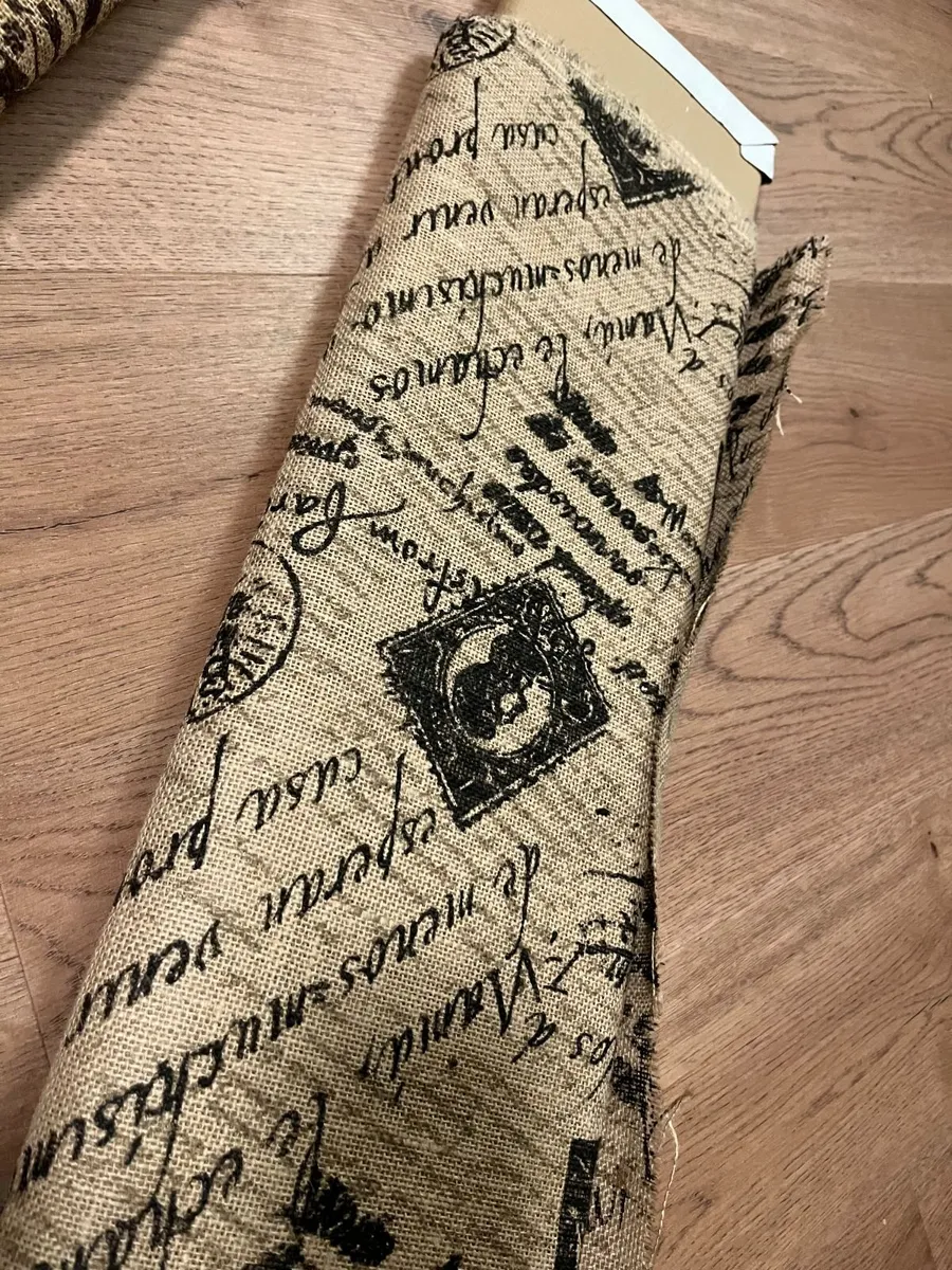 Patterned Burlap / Jute Fabric - Image 3