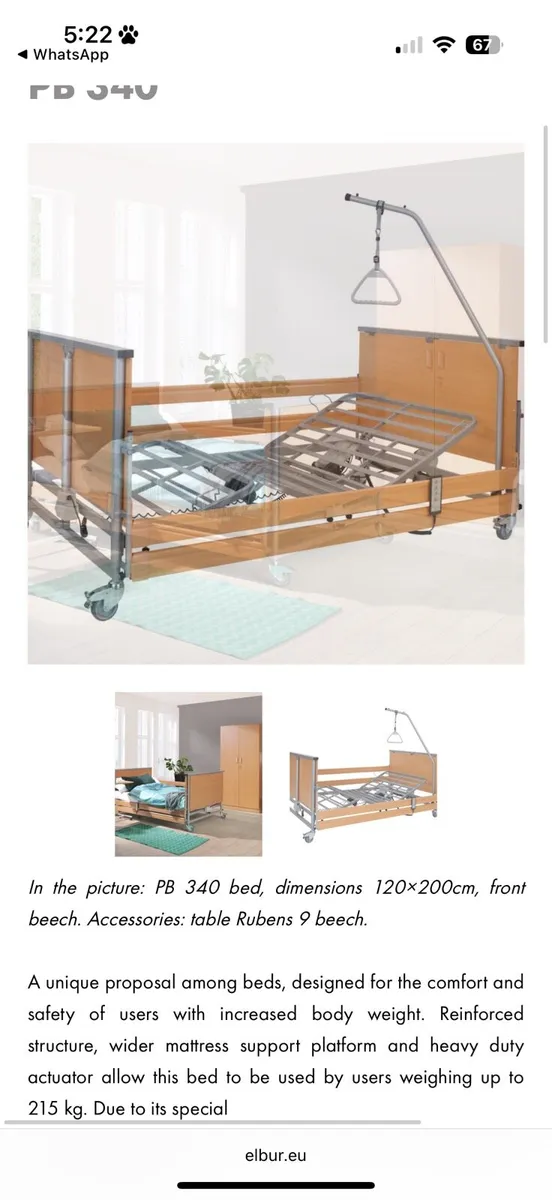 4ft Hospital Bed - Image 2