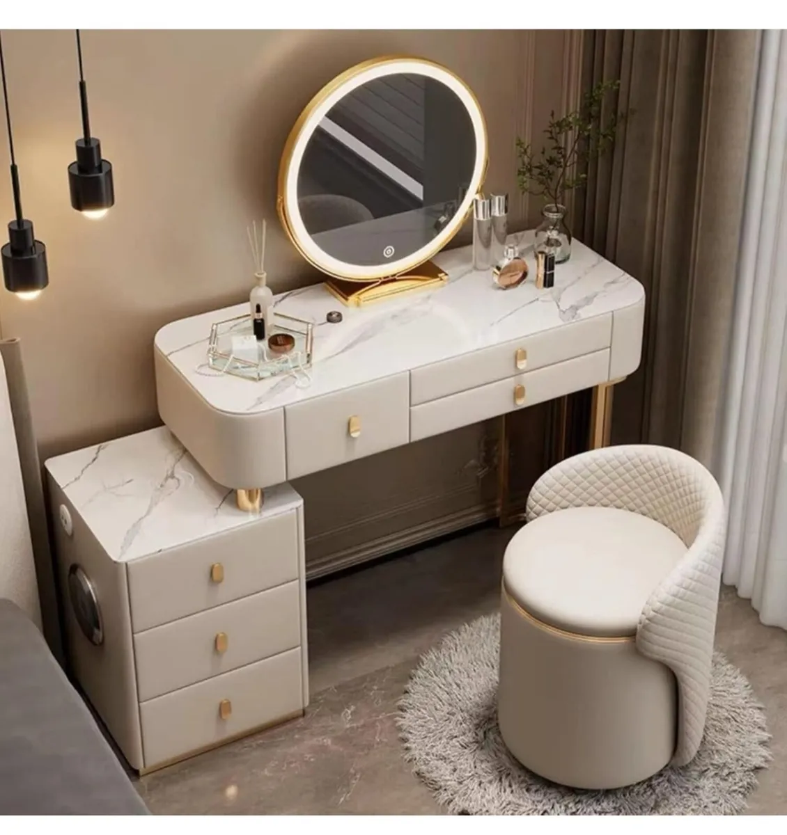 Makeup Table & Stool - Image 2