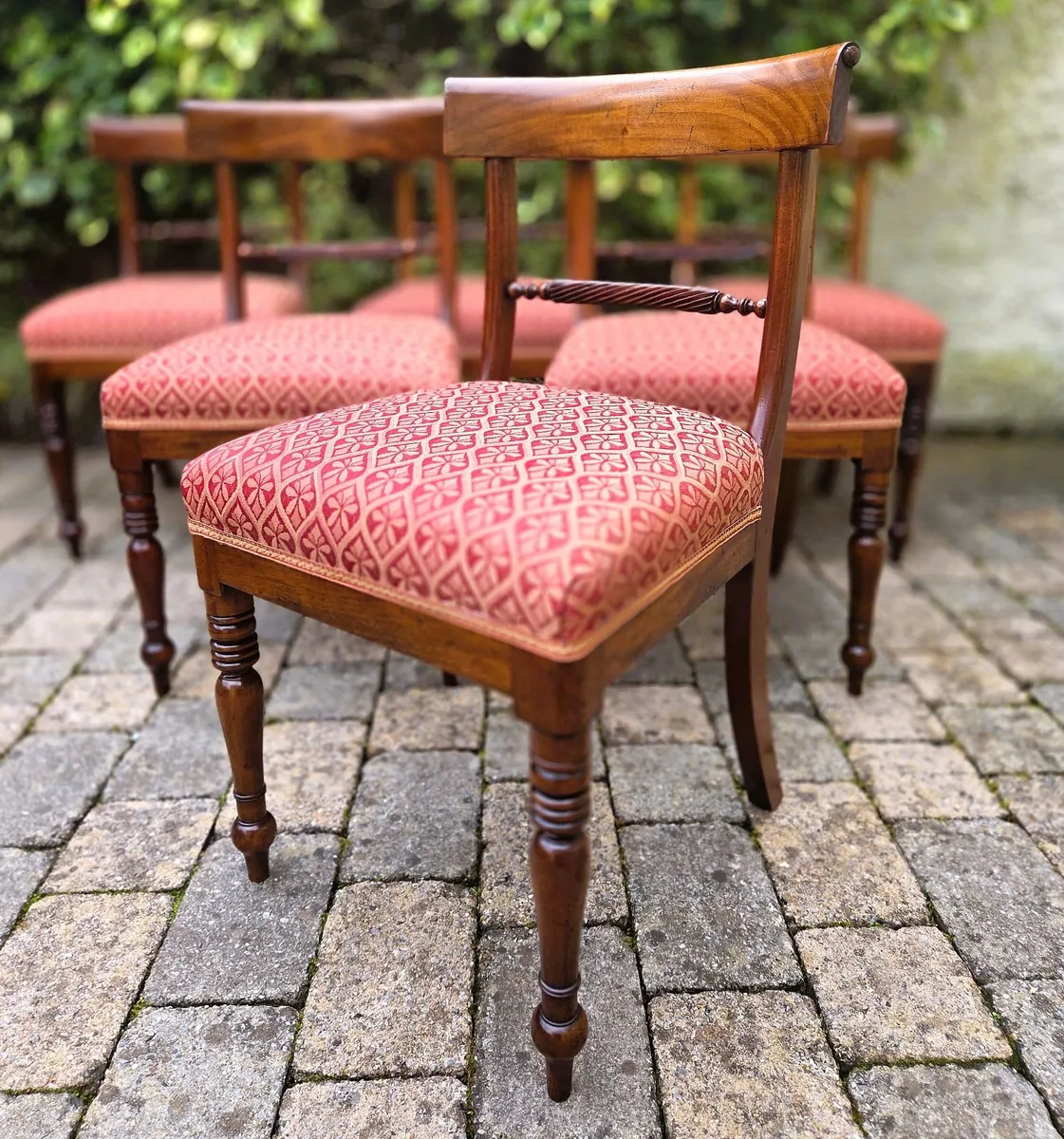 Set of 6 Regency style chairs - Image 1