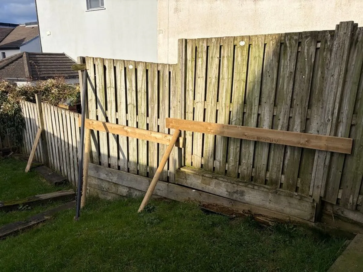 Pressure treated wooden fence panels - Image 1