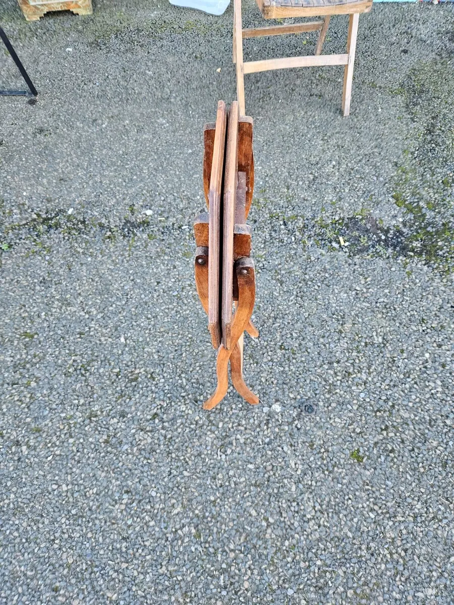 Vintage Antique Campaign Military Table - Image 2