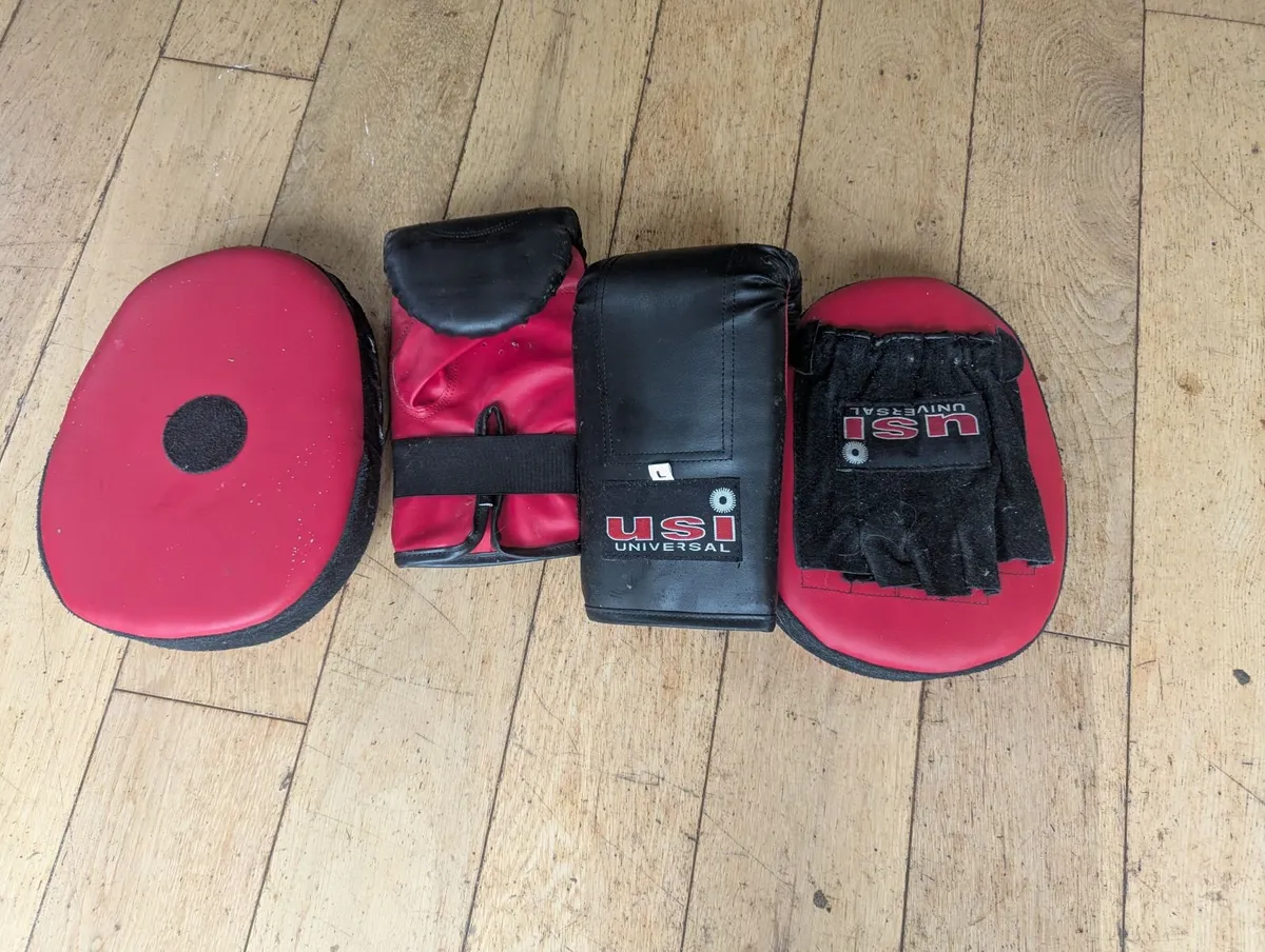 Lonsdale Boxing Set - Gloves & Focus Pads - Image 1