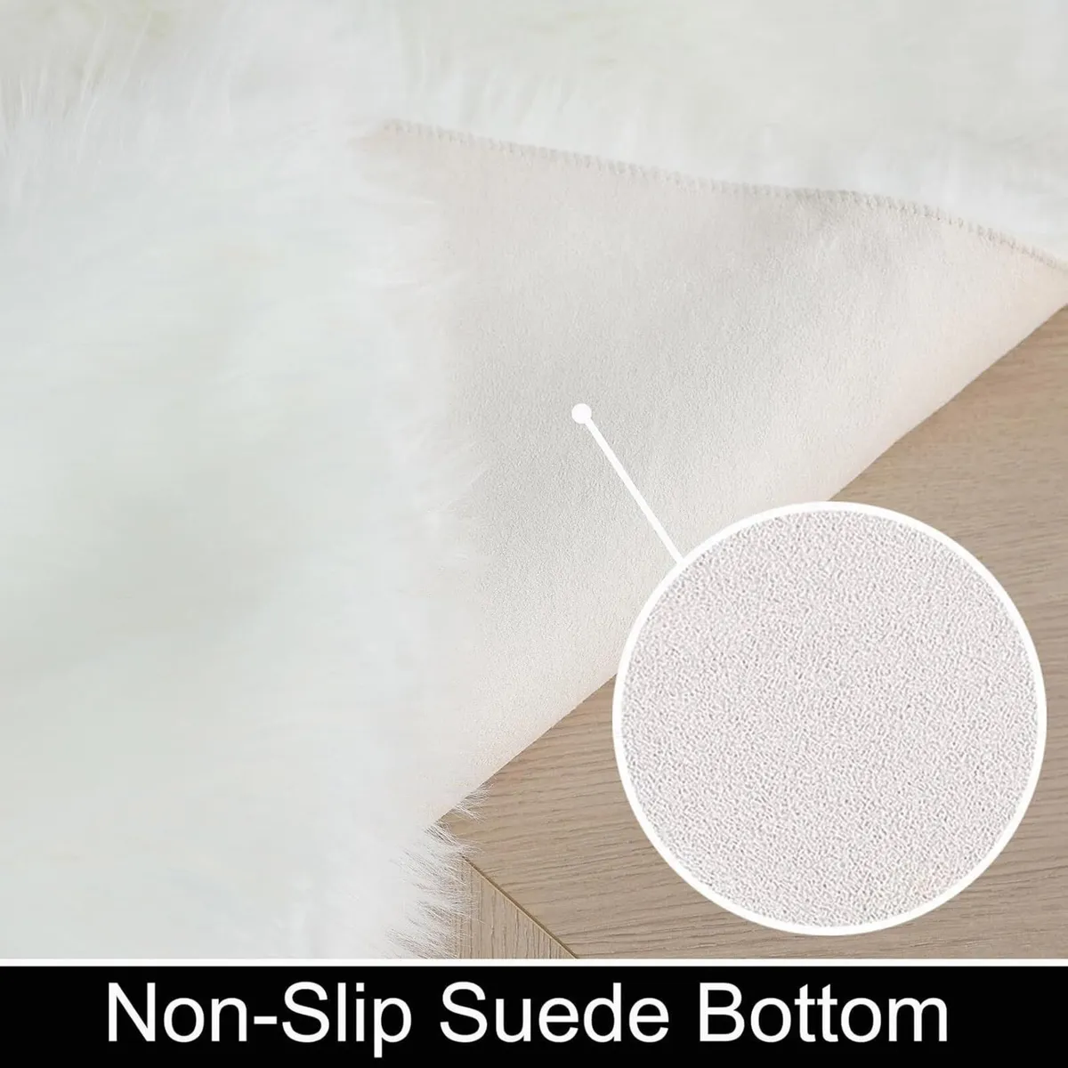 Soft Rug Fluffy Faux Fur Large Sheepskin Rugs for - Image 3