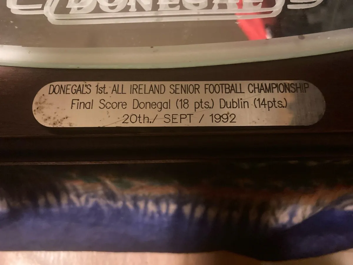 Donegal all Ireland 1992 mirror postage extra - Image 2