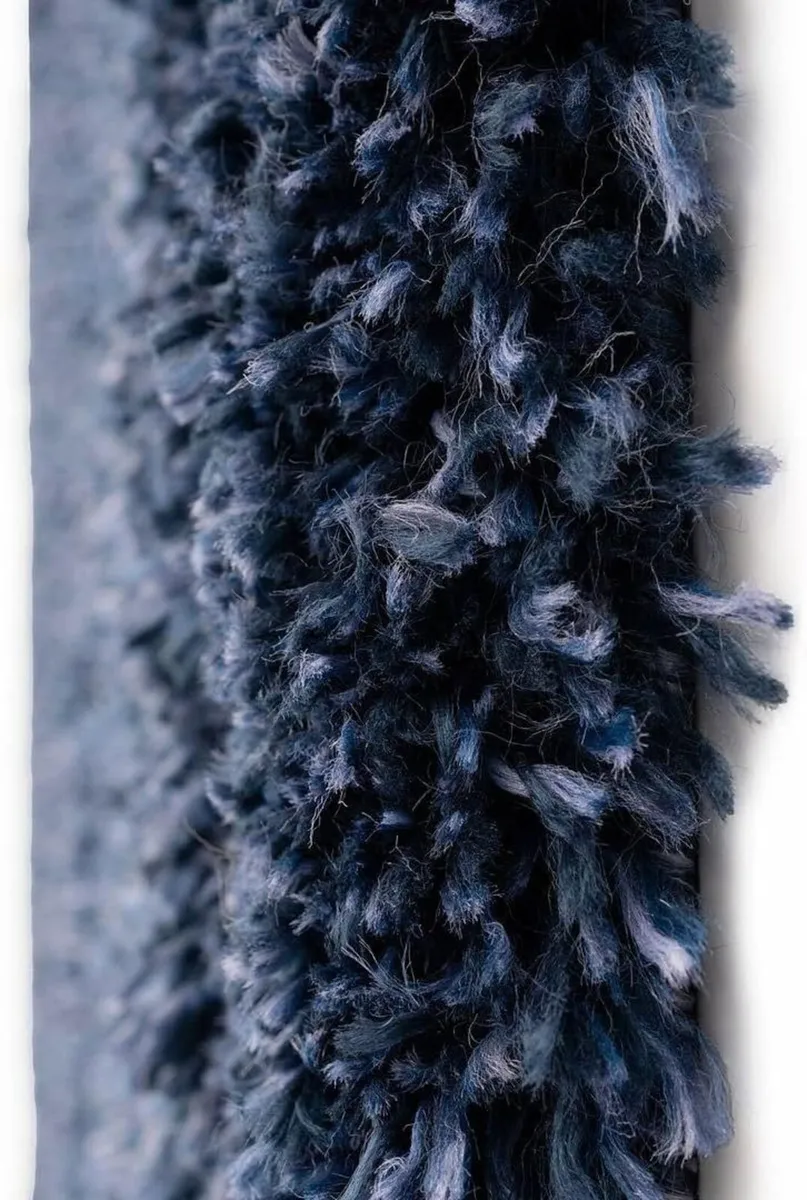 Super Soft Shaggy Living Room Navy Area Rugs - Image 3