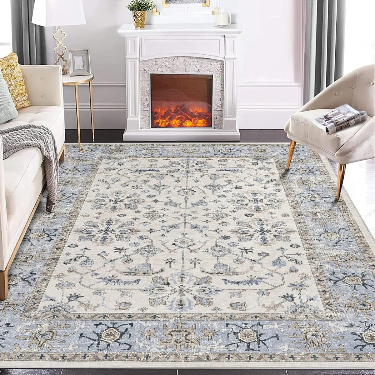 Washable Rug Rugs Living Room Carpet for Bedroom - Image 1
