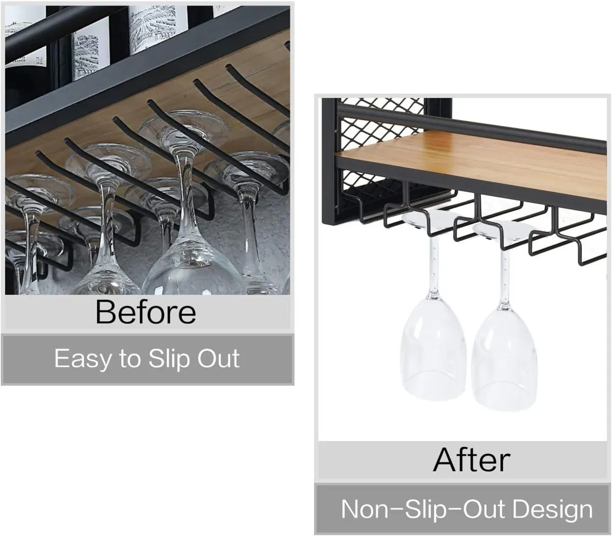 3-Tier New Improved Wall Mounted Wine Rack - Image 4