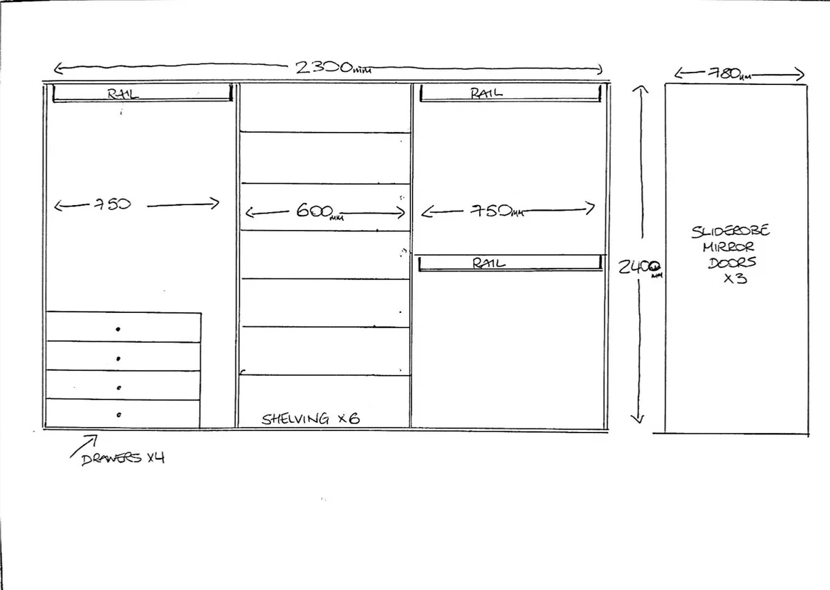 Sliderobe Mirror Doors - Image 3
