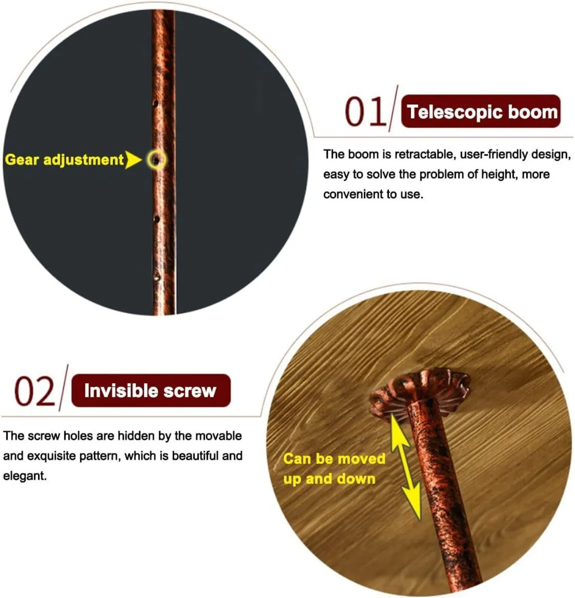 Wine Glass Rack Hanging Bottle Holder Vintage - Image 4