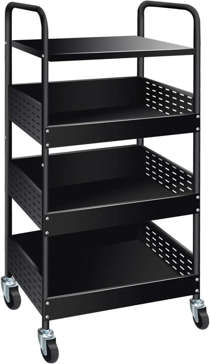 STABLE 4-Tier Rolling Utility Cart Heavy Duty - Image 1