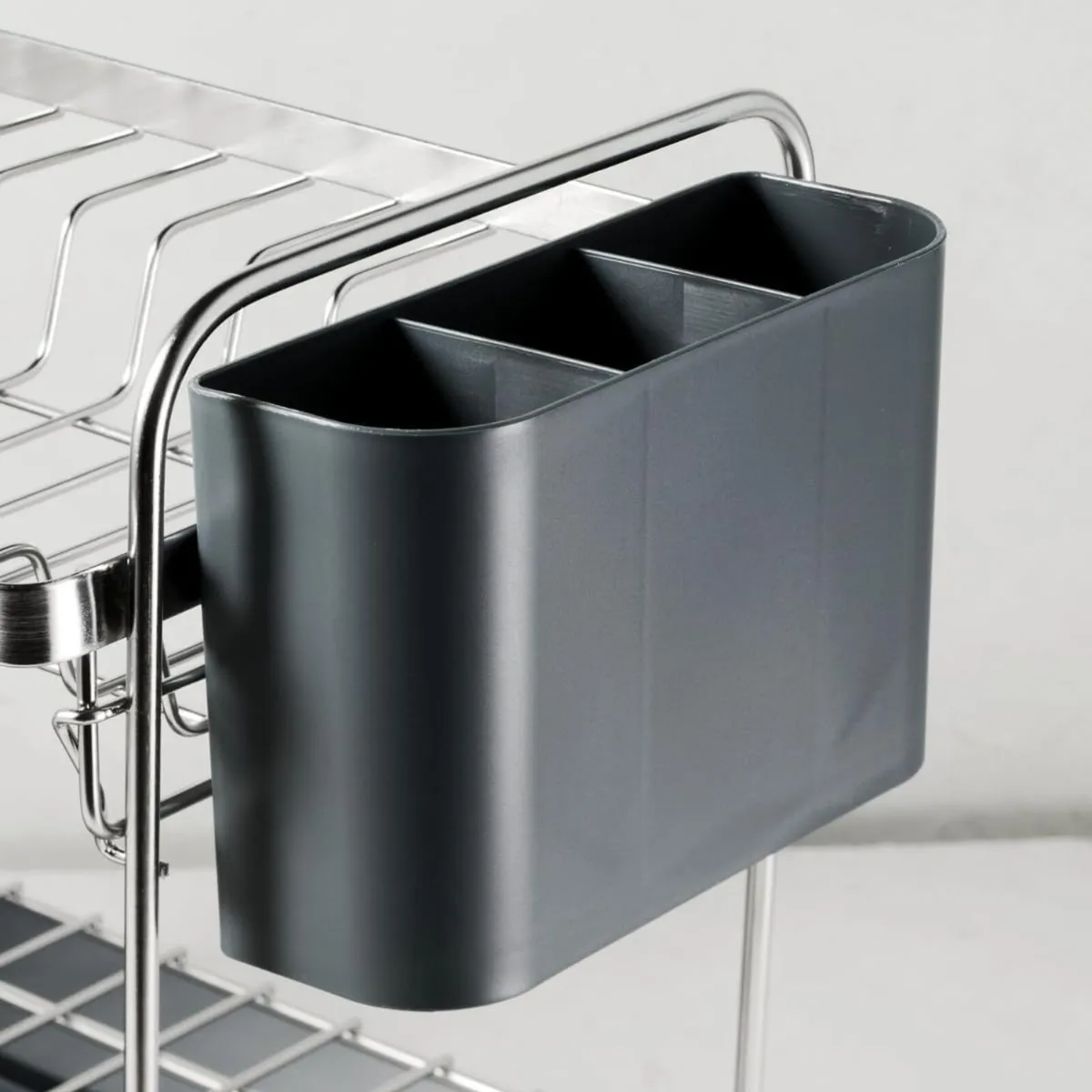 2 Tier Stainless Steel Dish Rack - Image 4