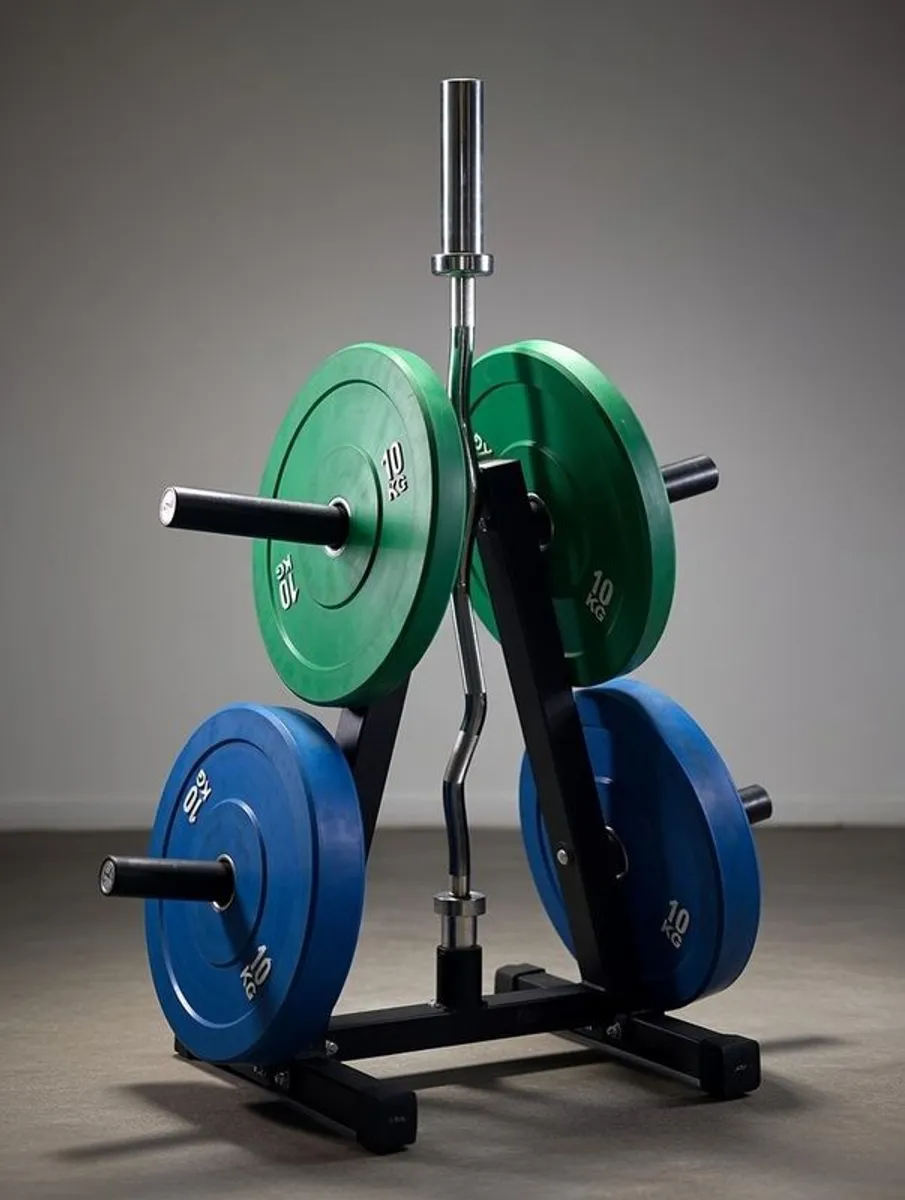 Pro Plates Commercial Power Rack with Lat Pulldown, Low Row + 97.5kg steel plates + 500kg bumper weights - Image 3