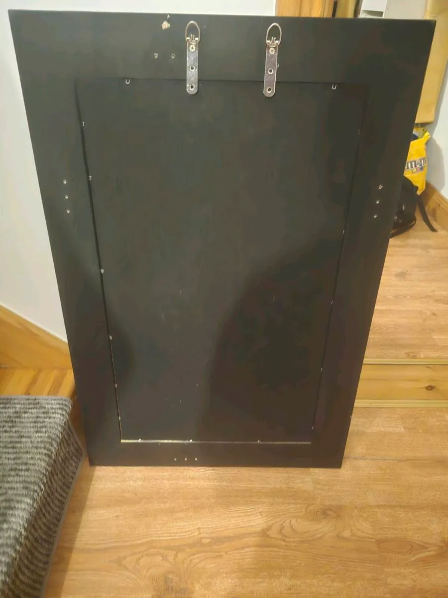 Large heavy silver mirror 60x90 cm - Image 3