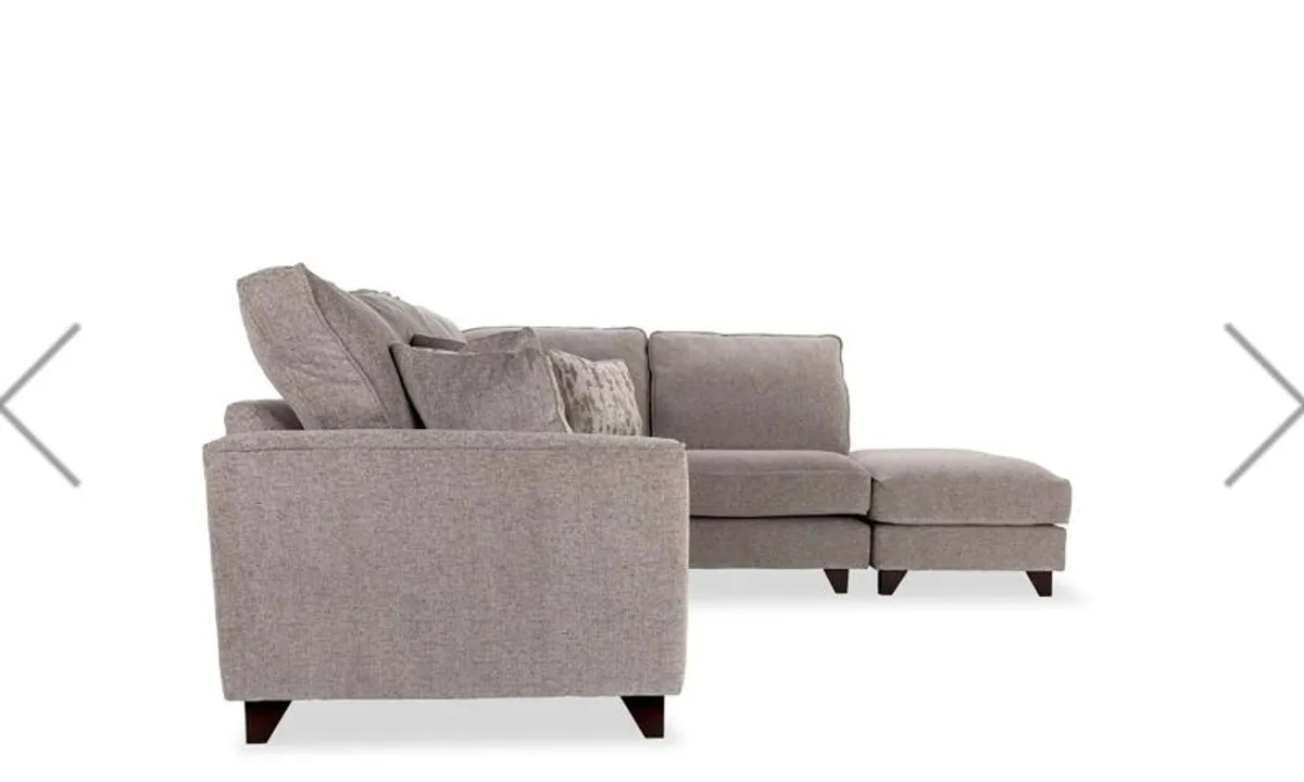 L-shape Sofa and footstool - Image 2